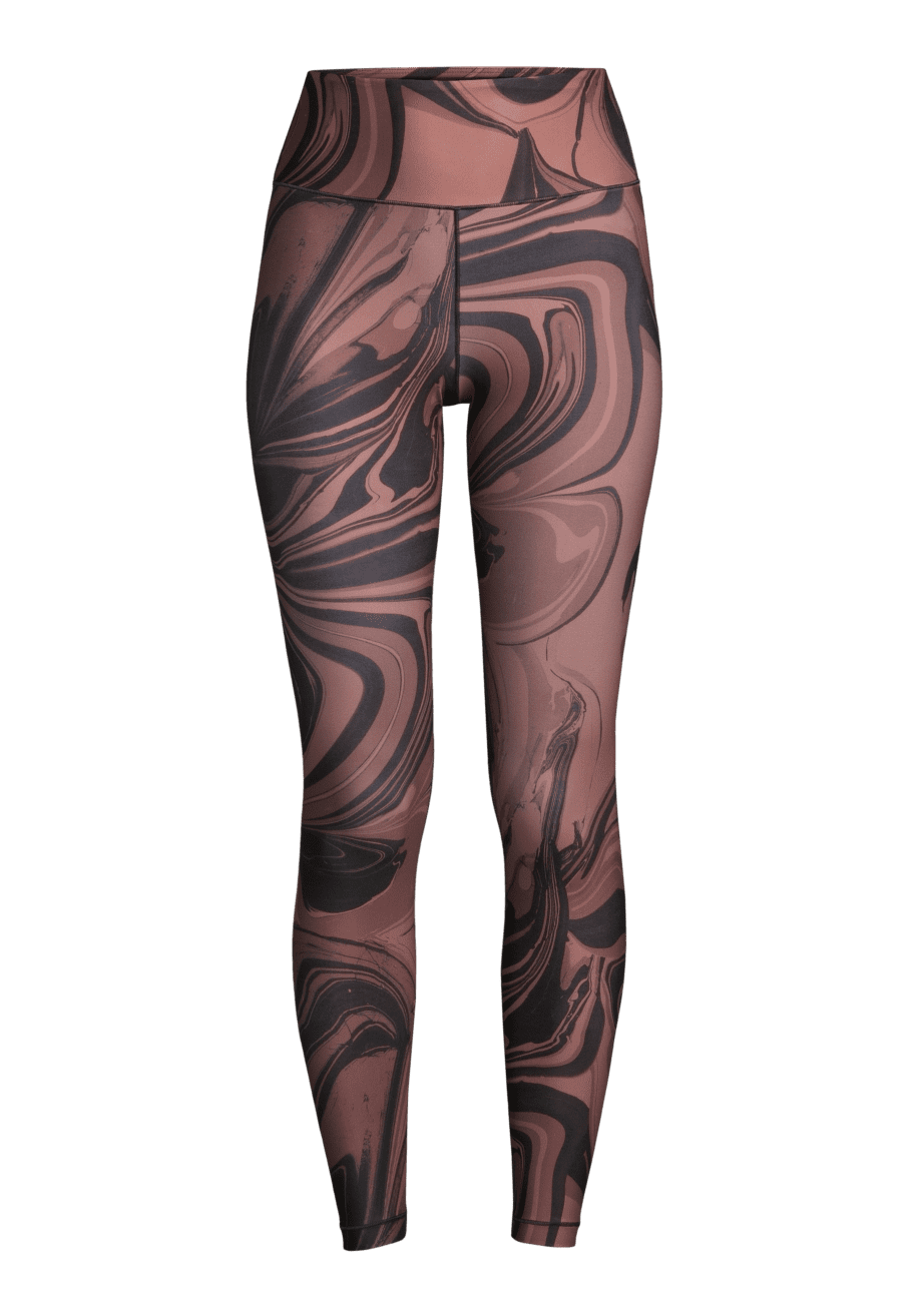 Casall Marbles High Waist Tights - Marbles Brown