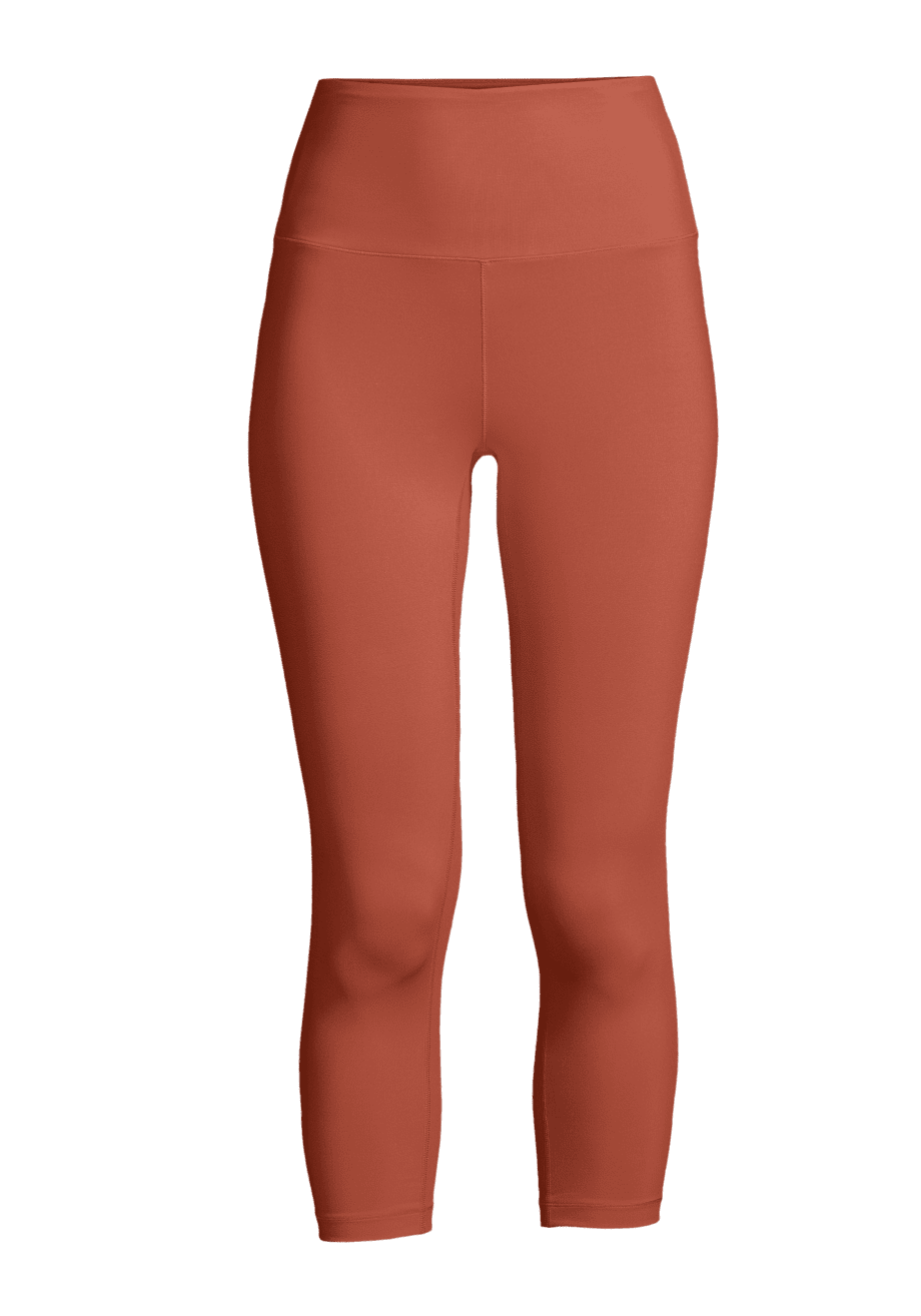 Casall Ultra High Waist Cropped Tights - Burnt Sienna Red