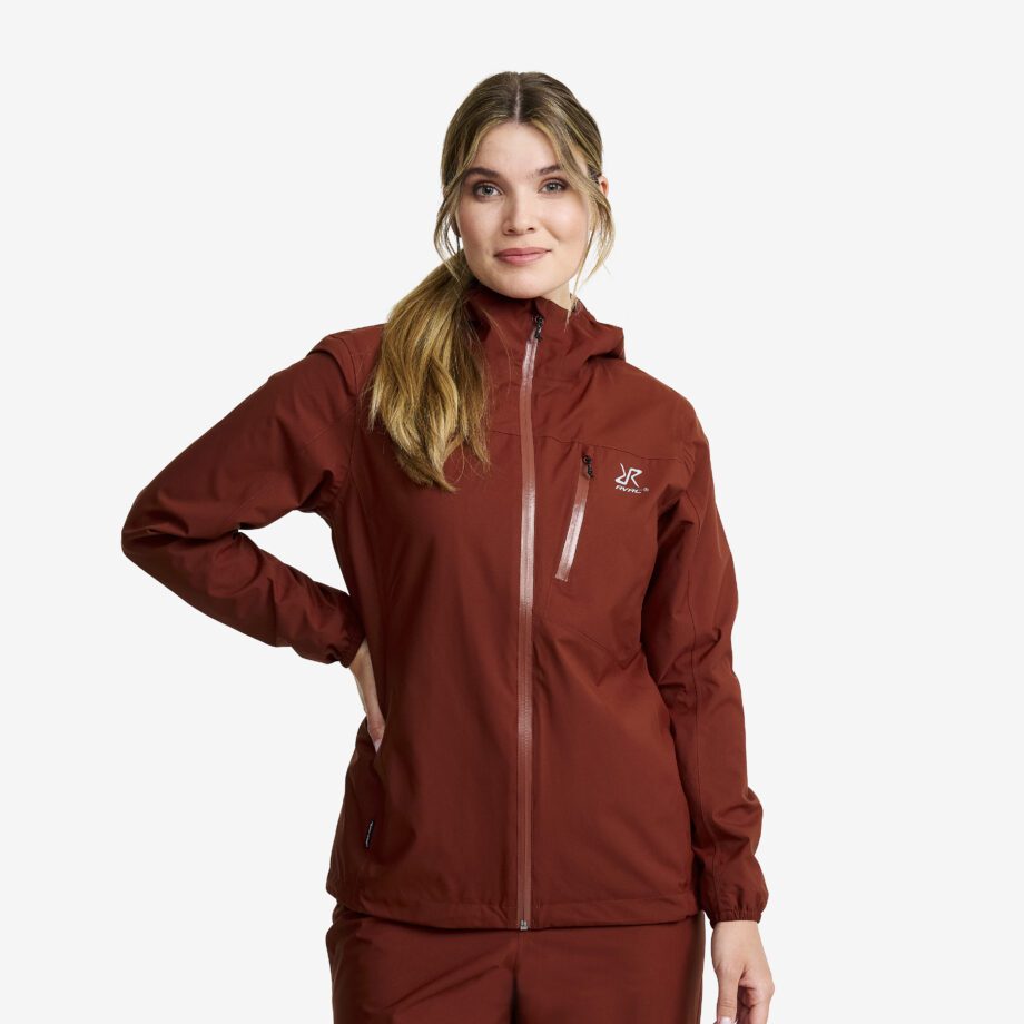 Revolution Race Vector 2L Jacket - Dam - Fired Brick, Storlek:S - Dam > Jackor > Regn- & Skaljackor