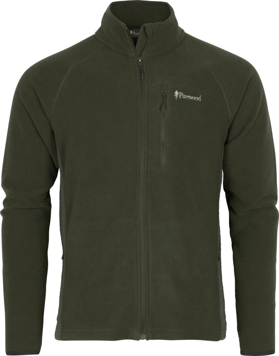 Pinewood Pinewood Men's Air Vent Fleece Jacket Dark Mossgreen