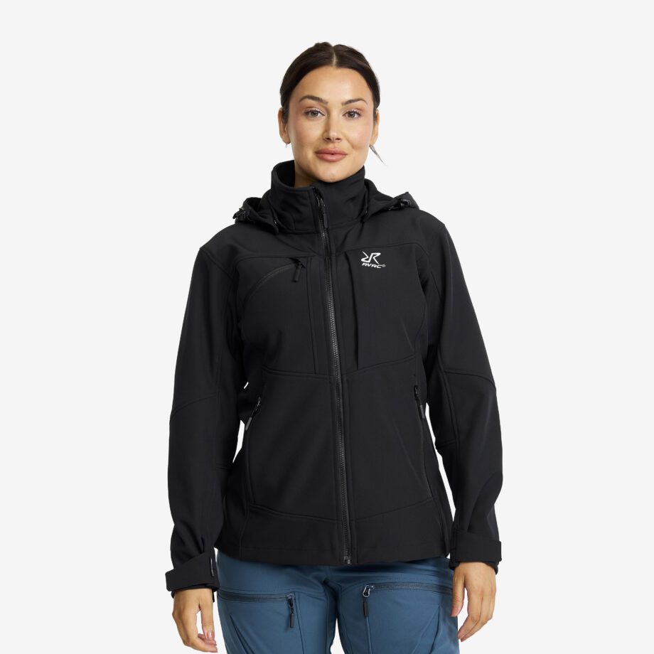 Revolution Race Hiball Softshell Jacket - Dam - Black, Storlek:3XL - Dam > Jackor > Softshelljackor