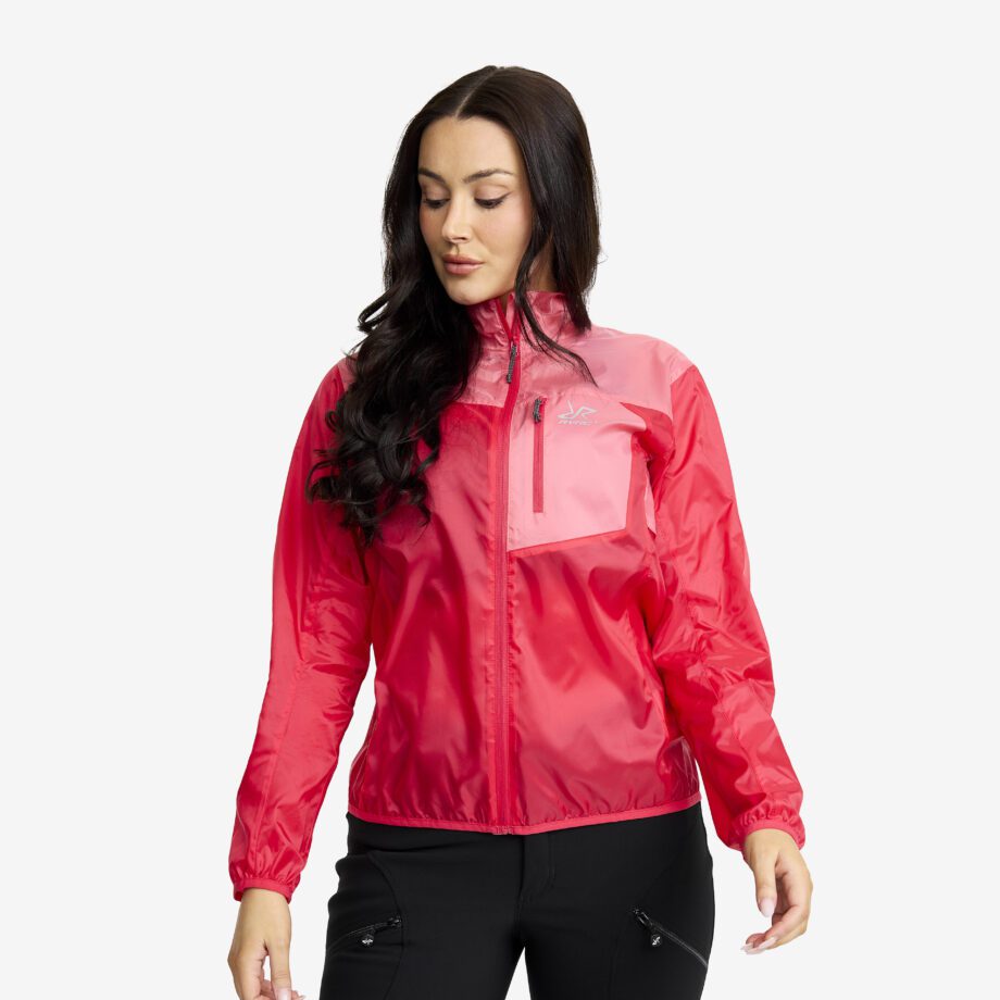 Revolution Race Unit Light Windbreaker - Dam - Bubblegum/Azalea, Storlek:L - Dam > Jackor > Vindjackor