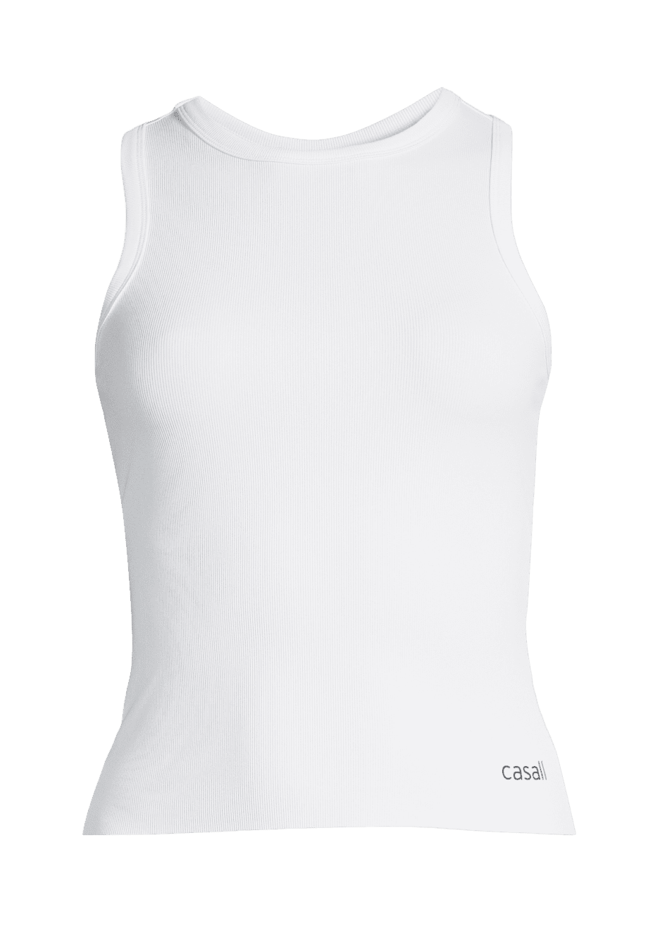 Casall Defined Rib Racerback - White