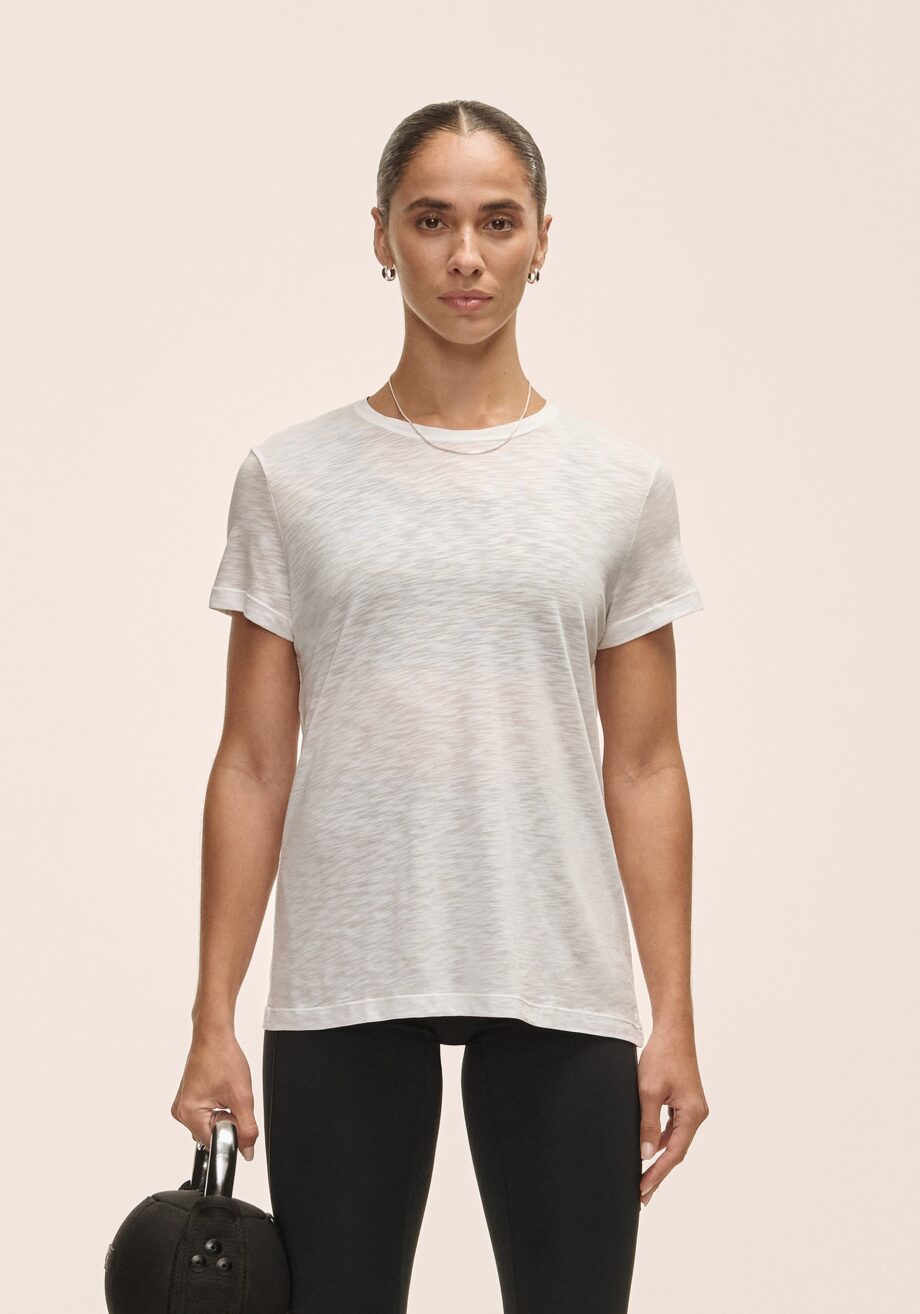 Casall Soft Texture Tee - White