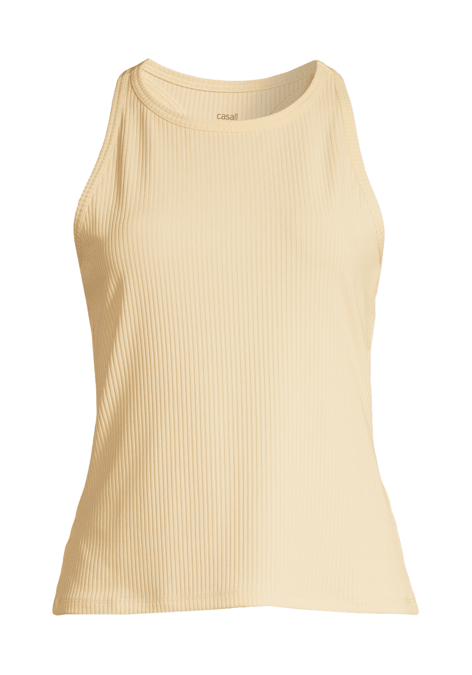 Casall Signified Rib Tank - Milky Vanilla