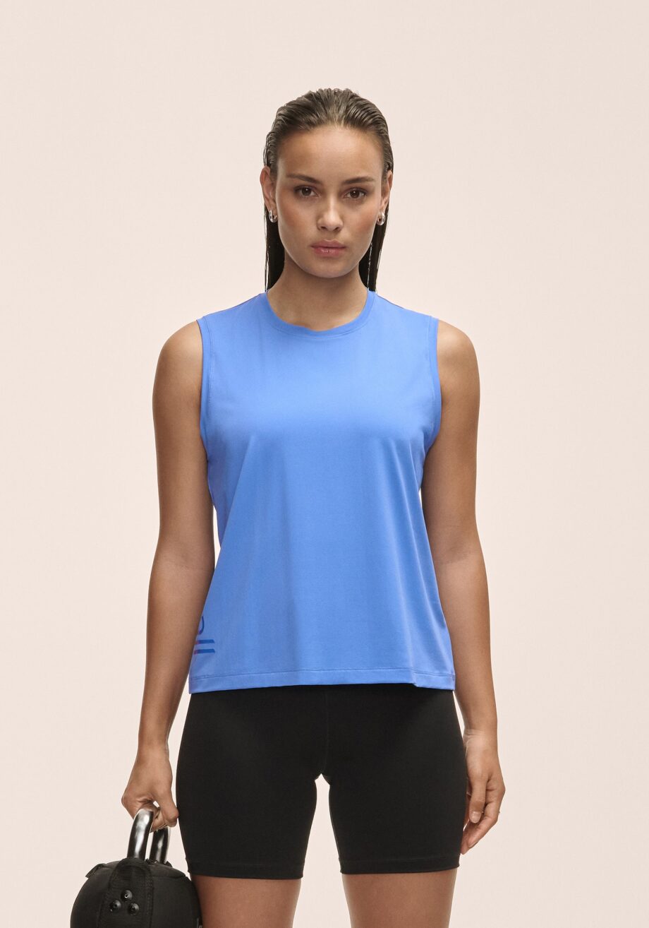 Casall Graphic Tank - Riviera Blue