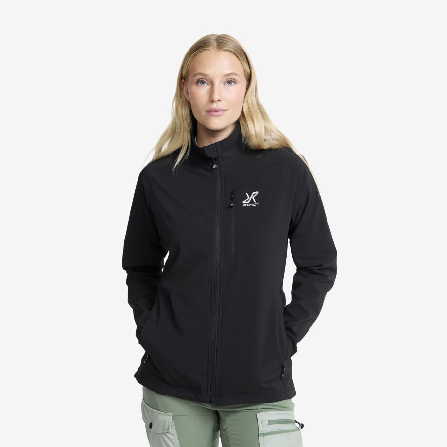 Revolution Race Exciter Light Softshell Jacket - Dam - Black, Storlek:2XL - Dam > Jackor > Softshelljackor