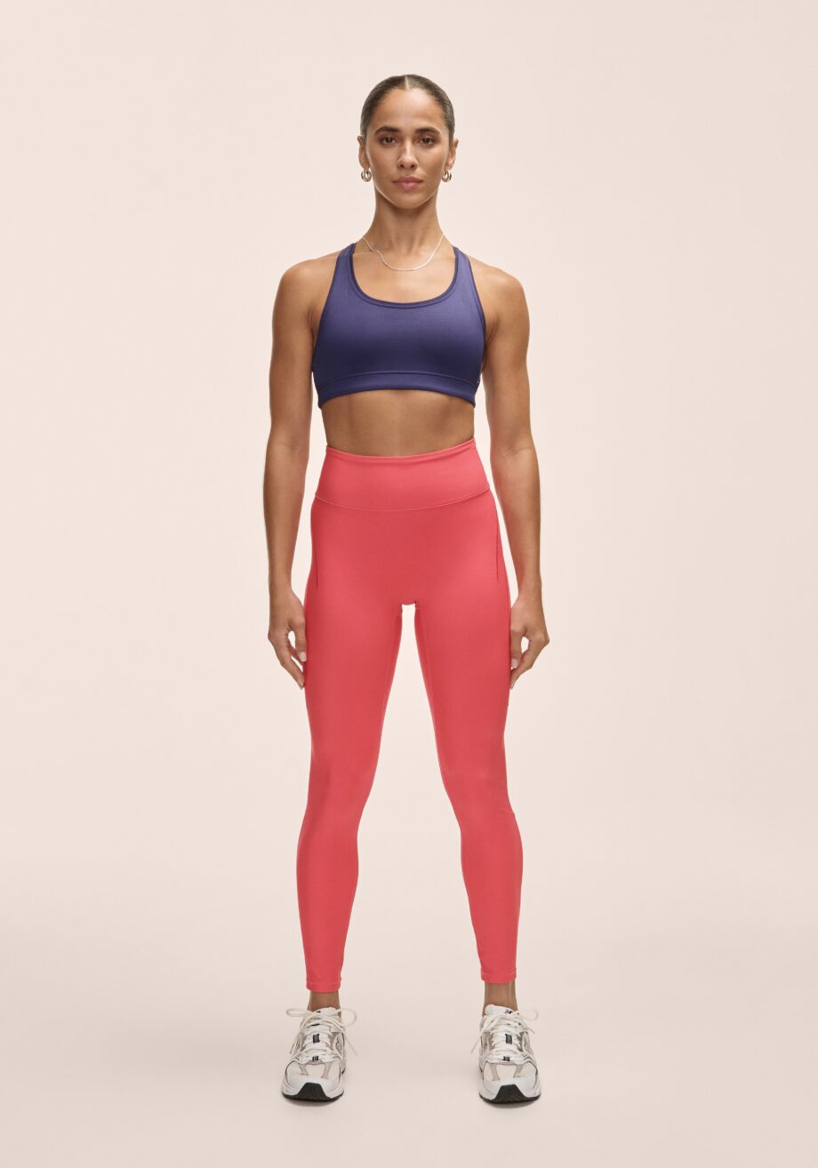 Casall Dynamic High Waist Tights - Ruby Blush