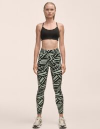 Casall Essential Printed Tights - Vivid Green