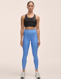 Casall Graphic High Waist Tights - Riviera Blue