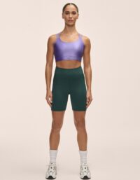 Casall High Waist Bike Shorts - Dark Pine