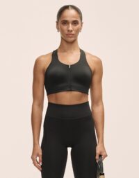 Casall Impact Zip Sports Bra - Black