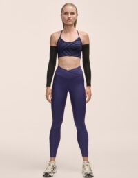 Casall Overlap High Waist Tights - Purple Eclipse