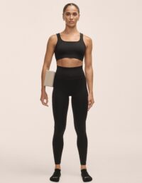 Casall Scallop High Waist Seamless Tights - Black