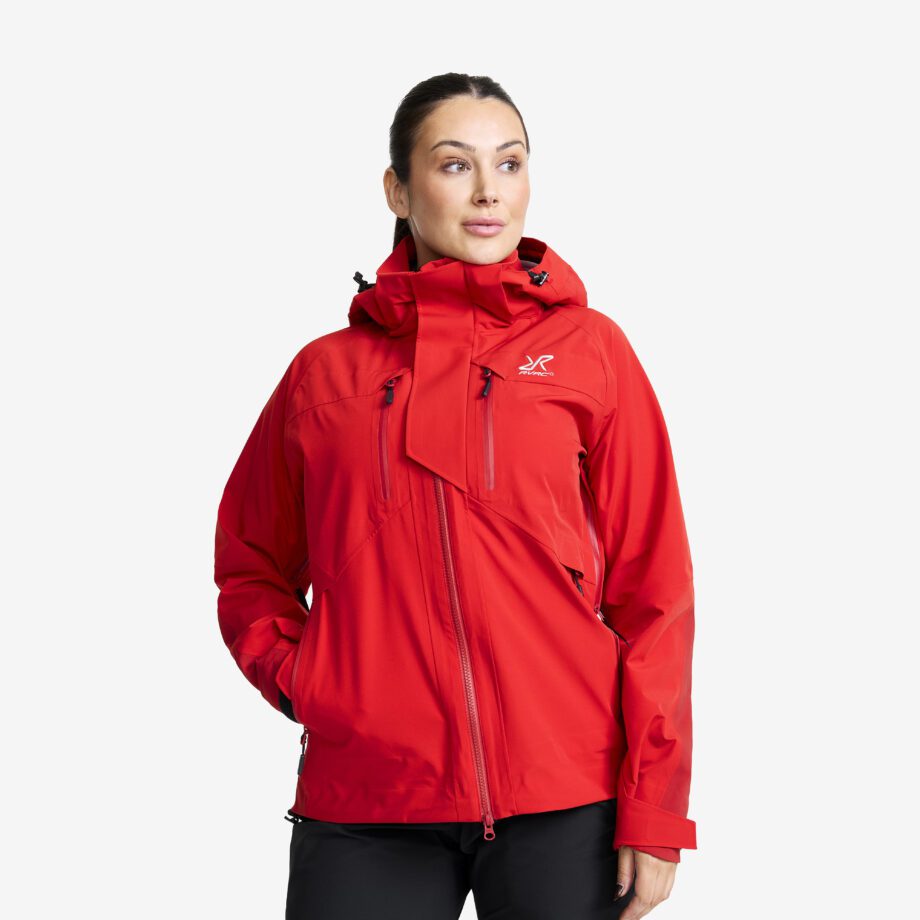 Revolution Race Aries Pro 3L Shell Jacket - Dam - Aura Orange/Lava Falls, Storlek:S - Dam > Jackor > Regn- & Skaljackor