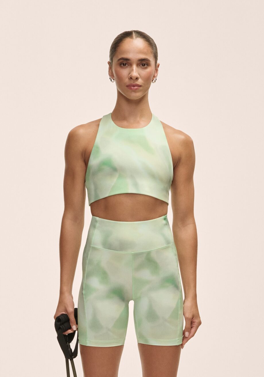 Casall Tie Back Sports Top - Illusion Green